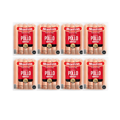 Caja de Salchicha Tradicional o de Pollo Marca Montina