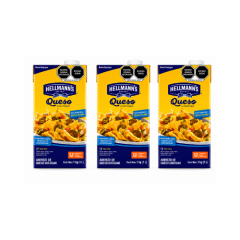 3 unidades de Salsa Cheddar Hellmann's 1 litro