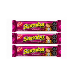 3 unidades de Samba Sabor Fresa 32 g