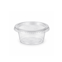 Copa Soufflé con Tapa 1.5 oz x 100 unidades