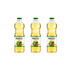 3 unidades de Aceite Vegetal Merkat 900 ml