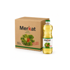 Caja de 12 unidades de Aceite Vegetal Merkat 900 ml