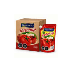 Caja de 12 unidades de Ketchup Traverso 1 kg