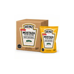 Caja de 10 unidades de Mostaza Heinz 1 kg