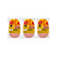 3 unidades de Jamón Cocido Laminado Sadia 1 kg