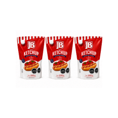 3 unidades de Ketchup JB 900 g