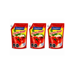 3 unidades de Kétchup Traverso 1 kg