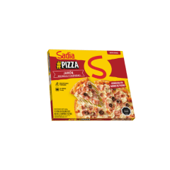 Pizza Jamón, Mozzarella y Champiñones