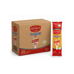 Caja de 25 unidades de Pasta Spaghetti Lucchetti 400 g
