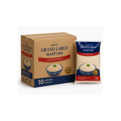 Caja de 10 unidades de Arroz Grano Largo Martino 1 kg