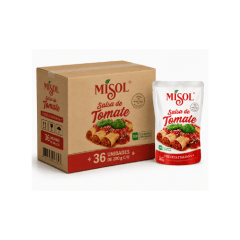 Caja de 36 unidades de Salsa de Tomate Misol 200 g