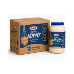 Caja de 12 unidades de Mayonesa Kraft 789 g