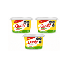 3 unidades de Margarina Qualy 500 g