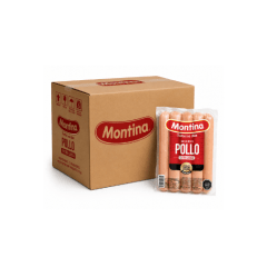 Caja 8 Und - Salchicha de Pollo/ Trad Tipo Montina1 kilo