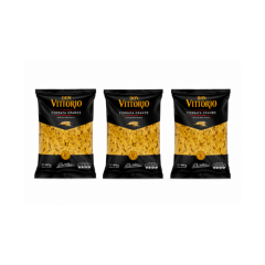 3 unidades de Pasta Corbata Grande Vittorio 400 g