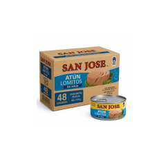 Caja de 48 unidades de Atún Lomito en Agua San José 140 g
