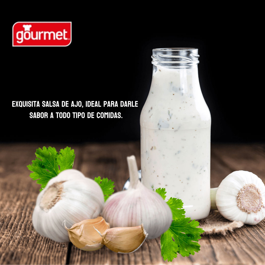 Salsa de Ajo Marca Gourmet2