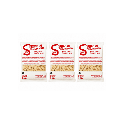 3 unidades de Tiras de Pollo Rebozadas Sadia 2 kg1