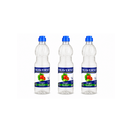 3 unidades de Vinagre Blanco Incoloro Traverso 1 litro1
