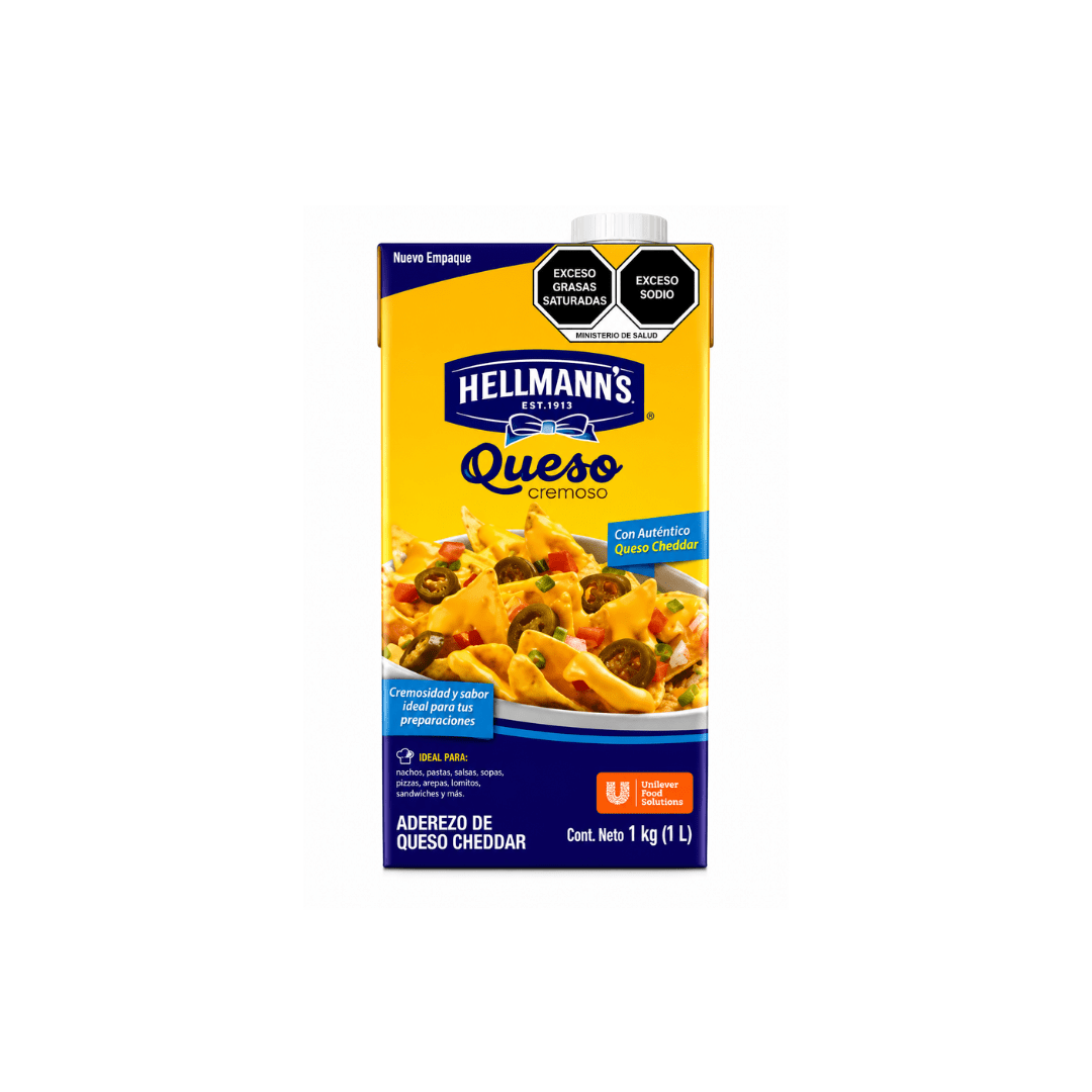 Salsa Cheddar Hellmann's 1 litro1