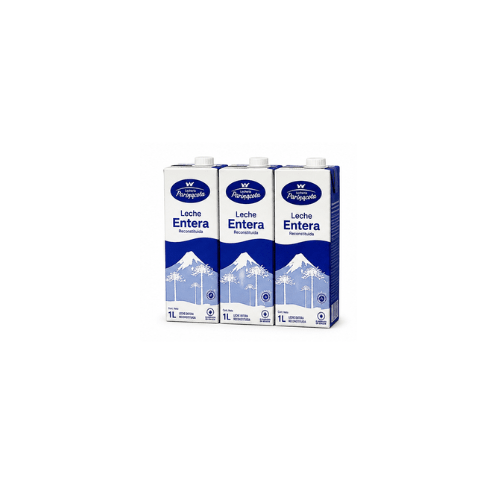 3 unidades de Leche Entera Pitrufquén 1 litro1