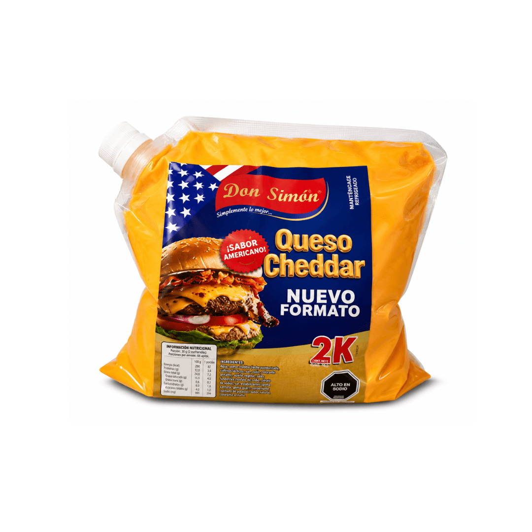 Salsa Queso Cheddar Don Simón 2 litros1