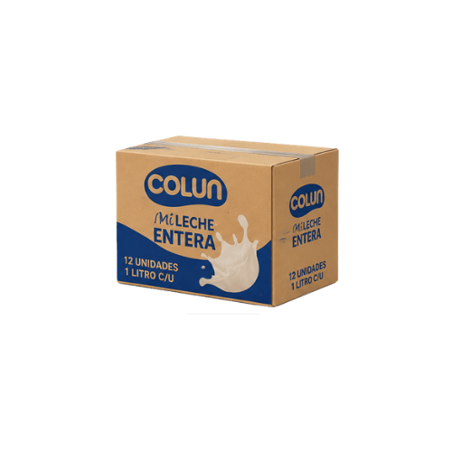 Caja de 12 unidades de Leche Entera Colun 1 litro1