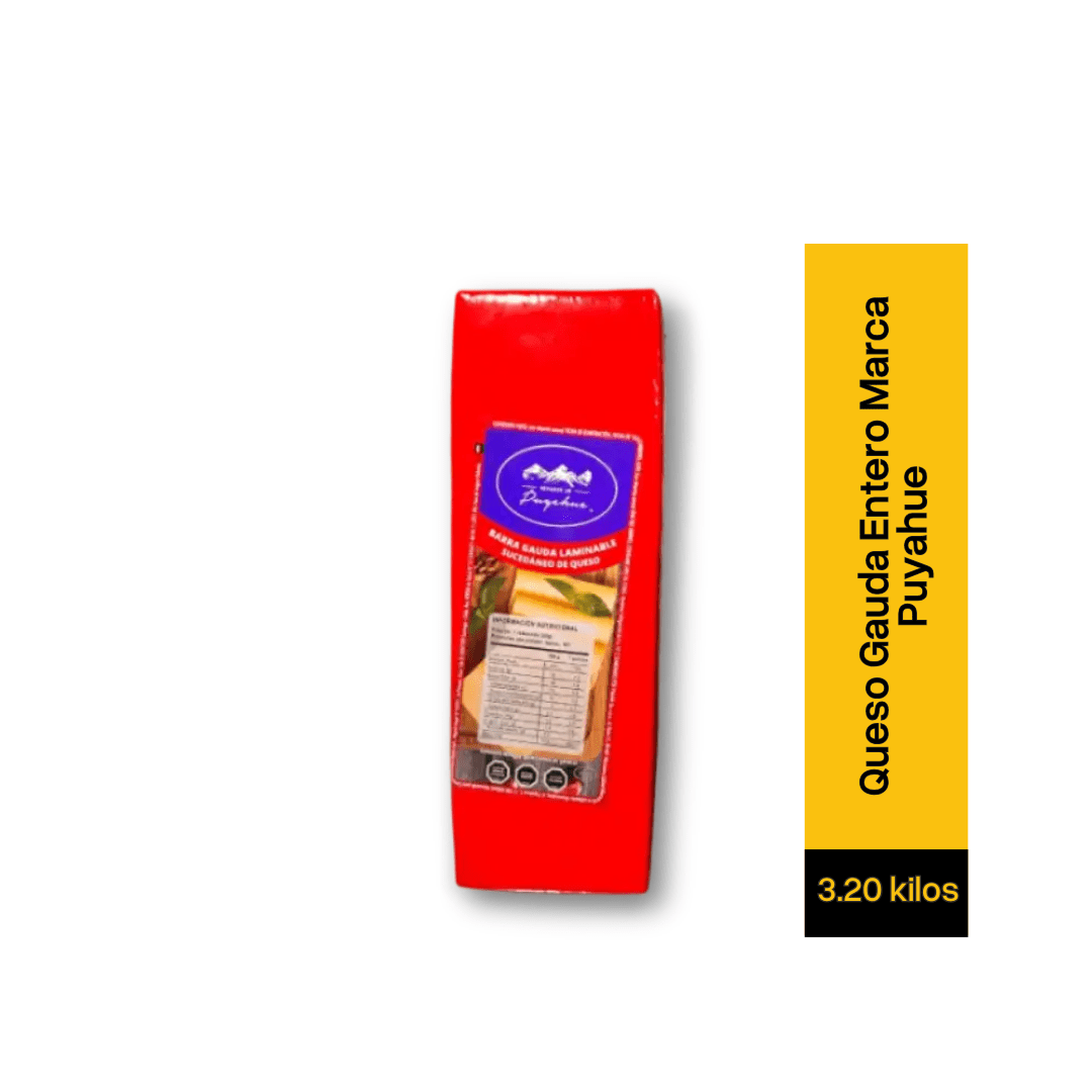 Barra de Queso Gauda Entero Marca Puyehue2