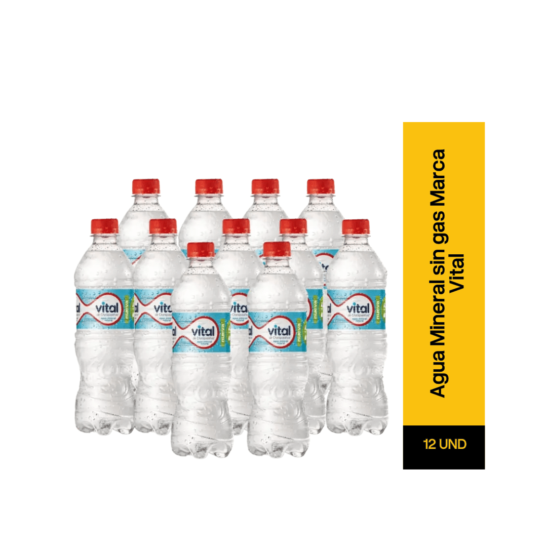 Bebida Agua Mineral Pack sin gas Marca Vital3