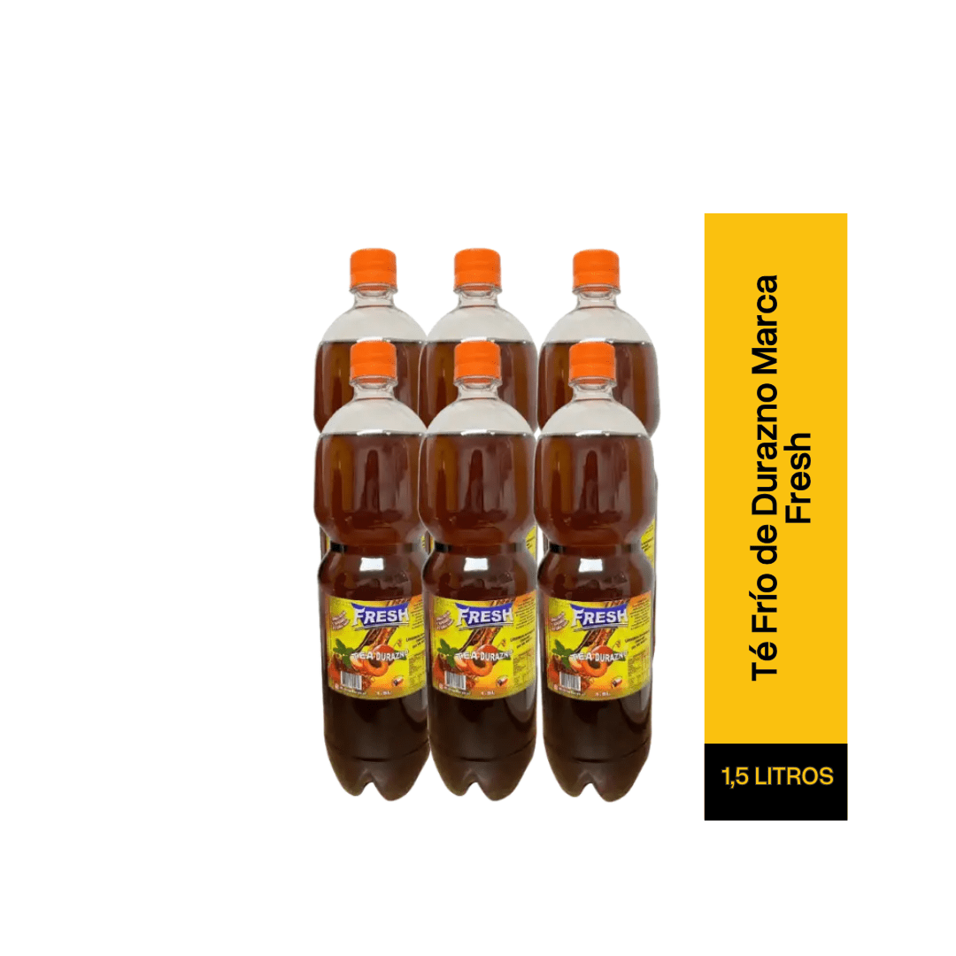 Pack de Té Frío de Durazno Marca Fresh 1.5 litros3