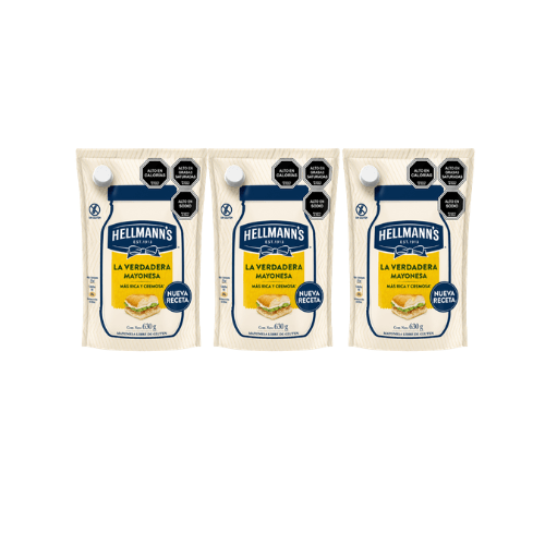 3 unidades de Mayonesa Hellmann's 630 g1