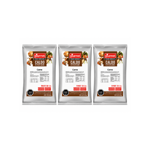 3 unidades de Caldo de Carne en Polvo Gourmet 800 g1