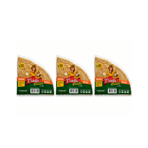 3 unidades de Casabe de Yuca La Criolla 240 g1