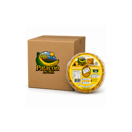 Caja de 6 unidades de Patacón Amarillo Poweon 1 kg1