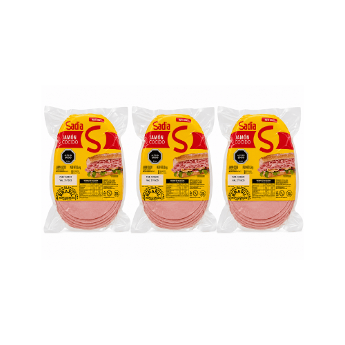 3 unidades de Jamón Cocido Laminado Sadia 1 kg1