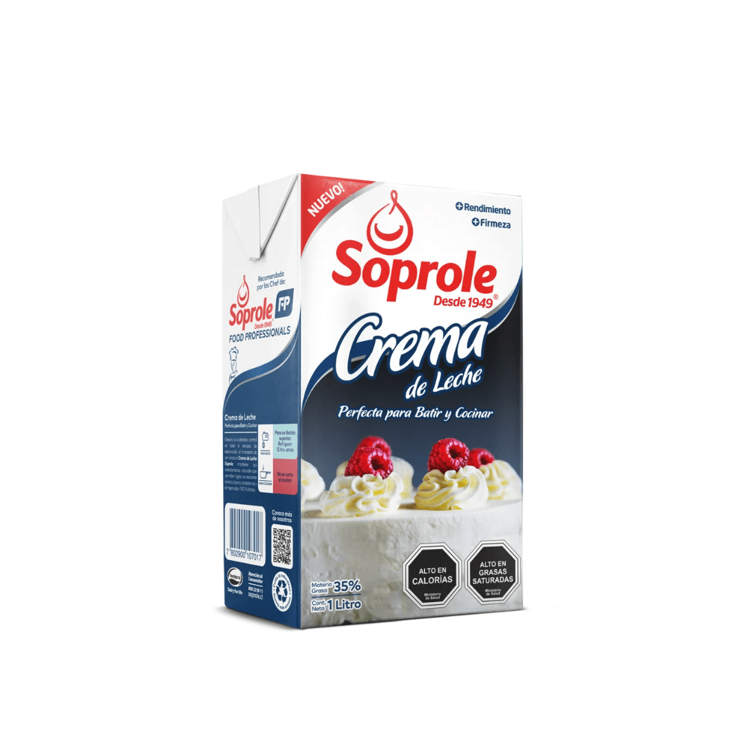 Crema de Leche Marca Soprole 0