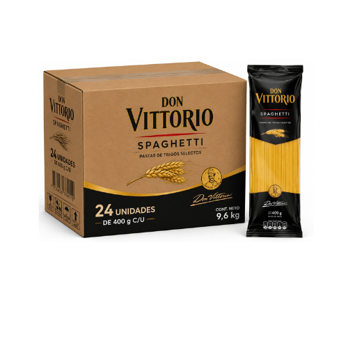 Caja de 24 unidades de Pasta Spaghetti Vittorio 400 g1