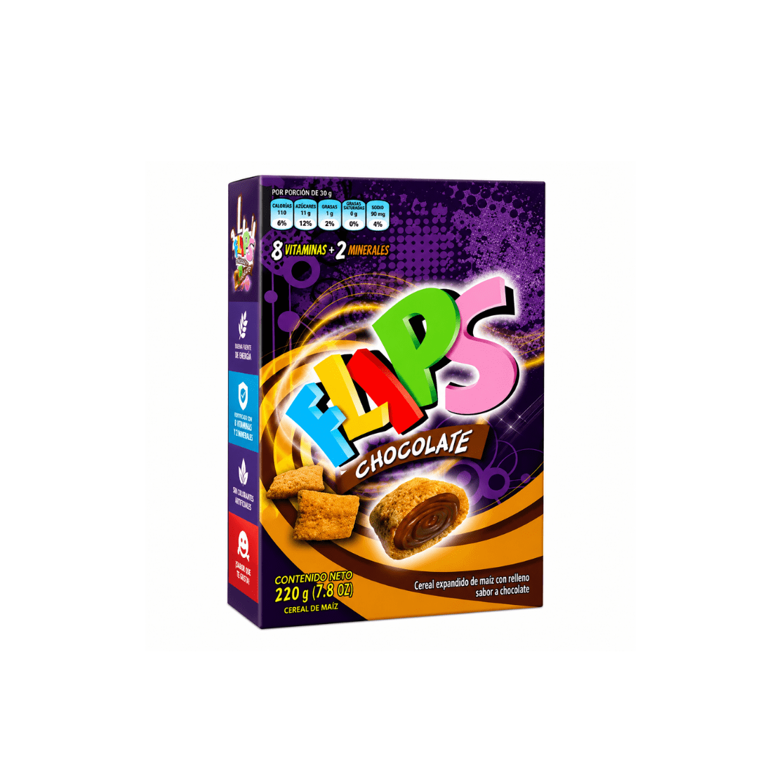 Flips Sabor Chocolate 220 g1