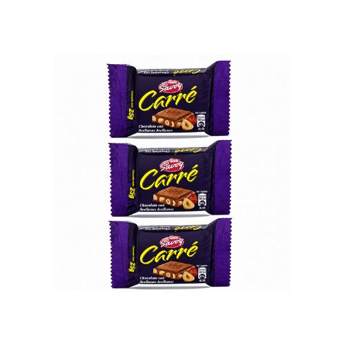 3 unidades de Chocolate Carrie Avellana Savoy 25 g1