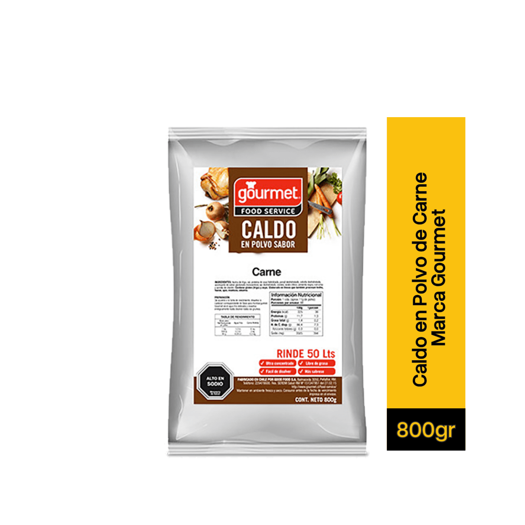 Caldo en Polvo de Carne Marca Gourmet3