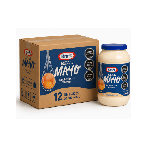 Caja de 12 unidades de Mayonesa Kraft 789 g1
