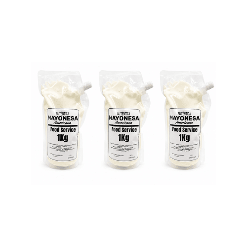 3 unidades de Mayonesa Americana Auténtica 1 kg1