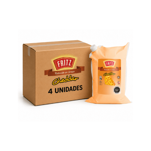 Caja 4 Und - Salsa Cheddar Fritz 2,8 Lt1