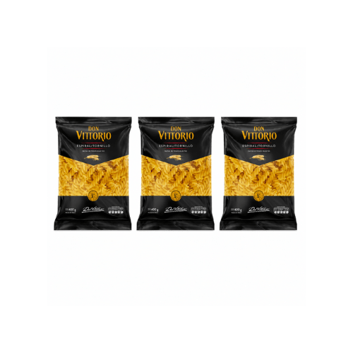 3 unidades de Pasta Espiral Vittorio 400 g1