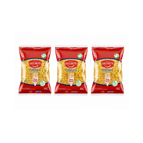 3 unidades de Pasta Quífaro Lucchetti 400 g1