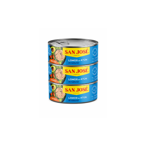 3 unidades de Atún Lomito en Agua San José 140 g1