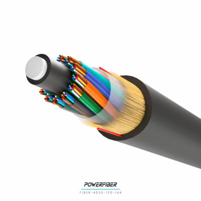 POWERFIBER ADSS SPAN 100 144 HILOS BOBINA X 4000 MTS