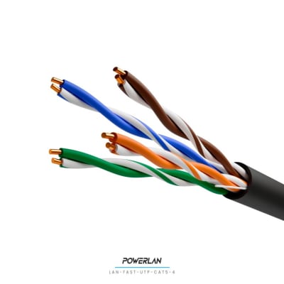 POWERLAN PRO CABLE UTP CAT5E INTERIOR/EXTERIOR 100% COBRE X 305 MTS