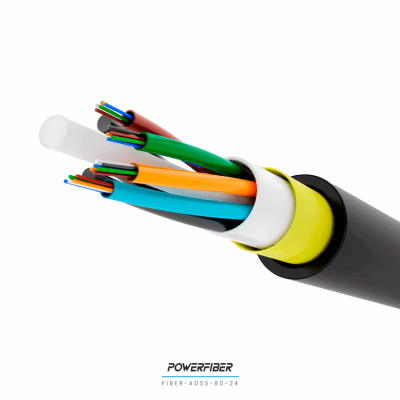 POWERFIBER ADSS SPAN 100 24 HILOS BOBINA X 4000 MTS