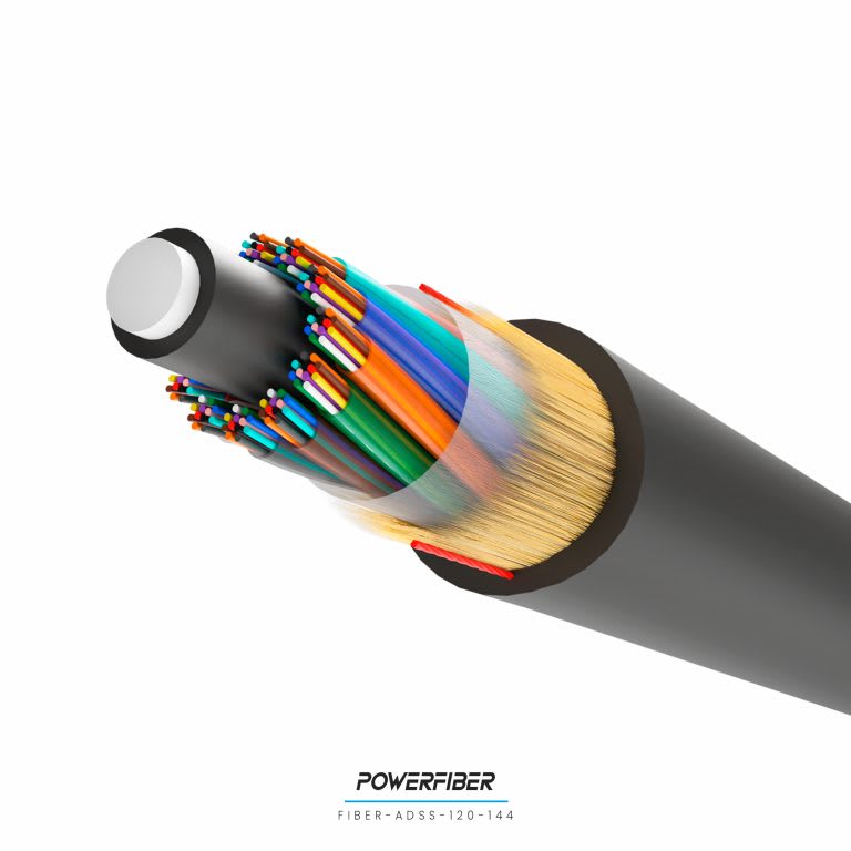 POWERFIBER ADSS SPAN 100 144 HILOS BOBINA X 4000 MTS1